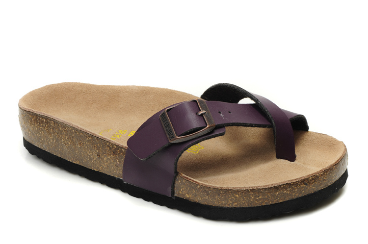 Birkenstock Piazza Purple Leather Sandals - Stylish Comfort for Summer