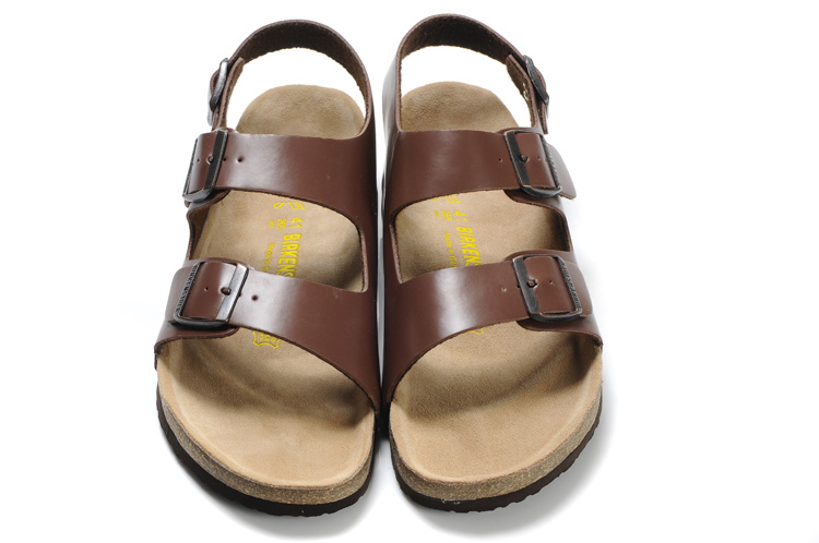 Birkenstock Milano Brown Leather Sandals - Durable and Comfortable Footwear