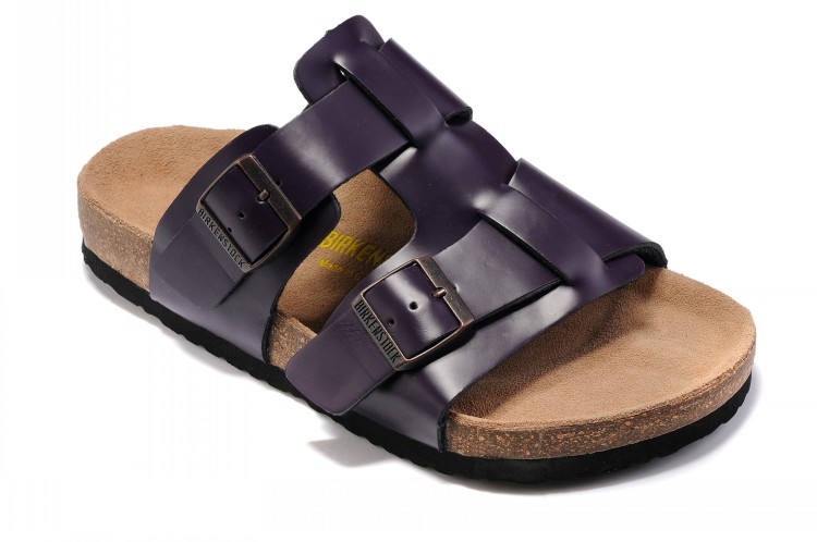 Birkenstock Riva Purple Leather Sandals - Stylish and Comfortable Footwear