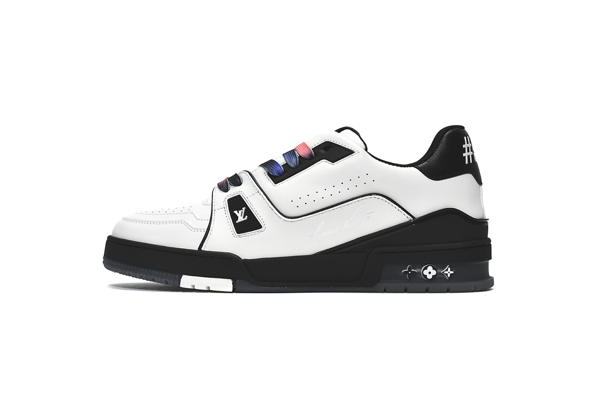 Luxury Louis Vuitton Trainer Black White - Shop Now