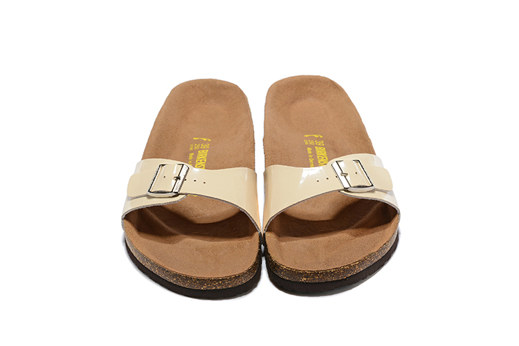 Birkenstock Madrid Beige Leather Sandals - Stylish and Comfortable