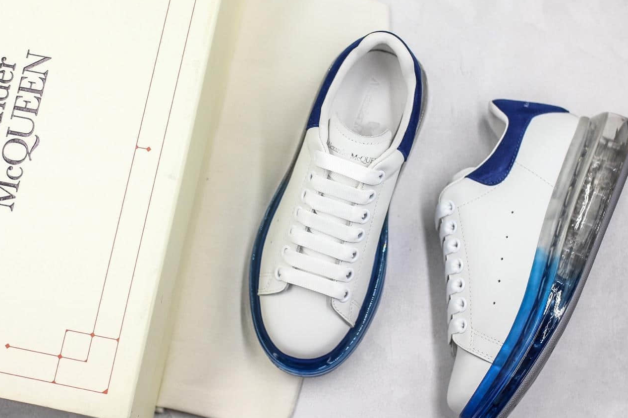 Alexander McQueen Oversized Worker Blue Sole 604232WHX9V9098 - Shop the Latest Designer Footwear Online