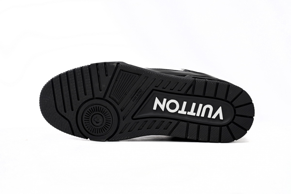 Louis Vuitton Trainer Black Embossed Monogram: Premium Fashion Sneakers