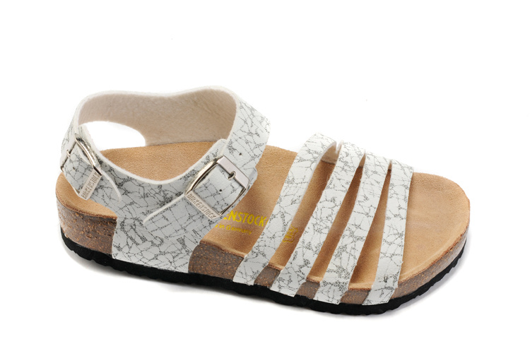 Birkenstock Almeria Leather Black & White Striped Sandals - Stylish Comfort for Your Feet Birkenstock Almeria Leather Black & White Striped Sandals - Stylish Comfort for Your Feet