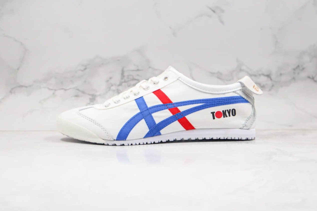 Onitsuka Tiger Mexico 66 Konbu 'Tokyo - White Directoire Blue' 1183A730-100 - Stylish Tokyo-inspired sneakers.